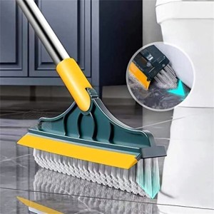 PottersPride Bathroom Cleaning Brush with Wiper 2 in 1 Tiles