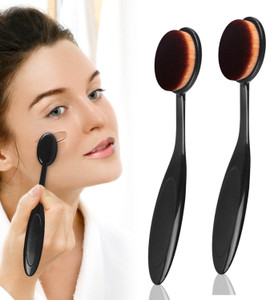 THTC Oval Makeup Brush Powder Toothbrush Shape Foundation
