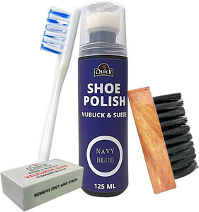 Quick Nubuck Suede Shoe Polish and Shoe Care Kit Color Navy Blue Shoe Care Kit Price in India Buy Quick Nubuck Suede Shoe Polish and Shoe Care Kit Color Navy Blue Shoe Care Kit online at Flipkart
