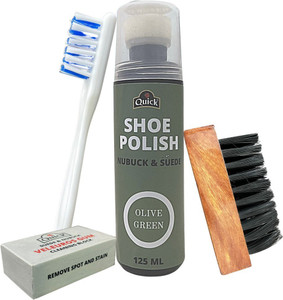 Quick Nubuck Suede Shoe Polish and Shoe Care Kit Color Olive Green Shoe Care Kit Price in India Buy Quick Nubuck Suede Shoe Polish and Shoe Care Kit
