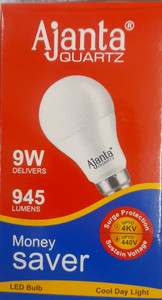 AJANTA QUARTZ 9 W Basic Round B22 LED Bulb Price in India Buy AJANTA QUARTZ 9 W Basic Round B22 LED Bulb online at Flipkart