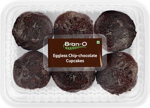 Eggless Chip-Chocolate Cupcakes Chocochip Muffin
