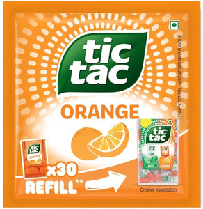 Refill Pouch Orange Orange Mouth Freshener