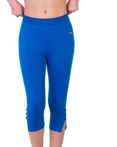 Royal blue capri pants top