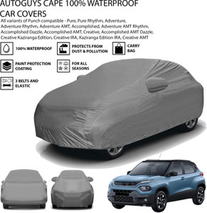 AUTOGUYS Car Cover For Tata Punch With Mirror Pockets Price in