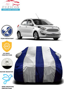 FUZICON Car Cover For Ford Figo With Mirror Pockets Price in