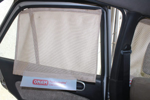 Onam Technologies Car Window Curtain for Sun Shade Off White Car
