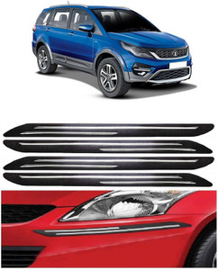 AutoTiger Stainless Steel Plastic Car Bumper Guard Price in India
