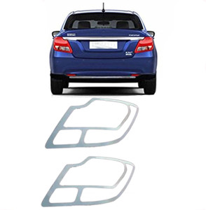 Lamkoti Car silver Plated chrome tail light frame cover for Maruti Dzire 2017 onward Chrome Maruti Swift Dzire Rear Garnish Price in India Buy Lamkoti Car silver Plated chrome tail light