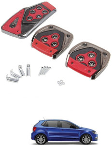 AuTO ADDiCT Car Pedal Cover 3 Pcs Non Slip Pad Red FOR