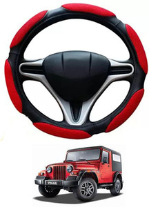 Jeep steering sales wheel cover red