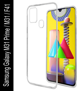 Samsung Galaxy M31 F41 Back Cover Transparent Hard Case
