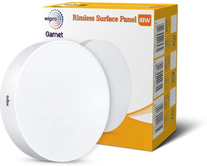Wipro Garnet 18W Rimless Round LED Surface Panel Cool White Pack of 1 Ceiling Light Ceiling Lamp Price in India Buy Wipro Garnet 18W Rimless Round LED Surface Panel Cool White Pack of
