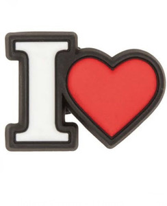 Jibbitz I love charm 1 Pcs Rubber Shoe Charm Price in India Buy