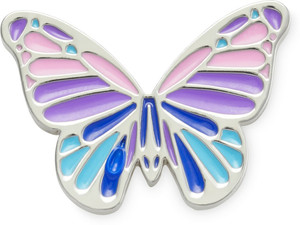Crocs Multi Purple Butterfly Plastic Shoe Charm Price in India
