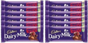 Cadbury Dairy Milk Fruit and Nut Chocolate Bar Bars
