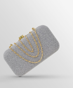 AILTINO Party Silver Clutch Silver Price in India Flipkart