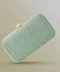 Mint green shop clutch bag