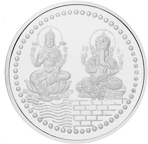 Voylla Lakshmi Ganesh S 999 5 g Silver Coin
