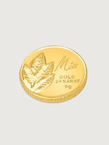 Mia by Tanishq 24 (999) K 5 g Gold Coin