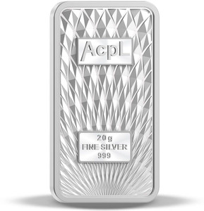 TARAASH Taraash 999 Purity 20 grams Silver Bar Coin With Packaging