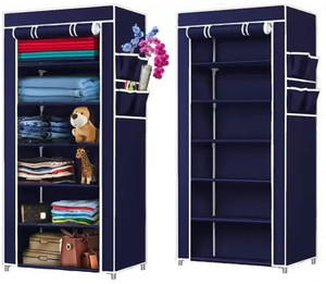 SHYAM JI PVC 6 shelves Multipurpose Baby Wardrobe Cabinet Storage Rack Shoe Rack Foldable Carbon Steel Collapsible Wardrobe Price in India Buy SHYAM JI PVC 6 shelves Multipurpose Baby Wardrobe Cabinet...