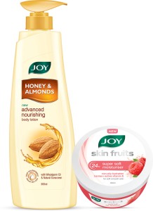 Joy Honey & Almonds Body Lotion 500ml & Super Soft Face