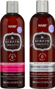 hask Keratin Protein Smoothing Shampoo Conditioner Softens