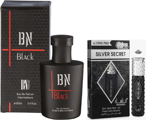 Black store silver perfume