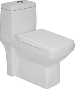 BM BELMONTE Ceramic Floor Mounted One Piece Western Toilet Water