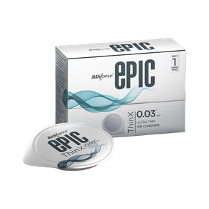 Epic Thinx Condoms for Men| Ultra Thin with 0.03 mm Thickness | 10 Count Condom