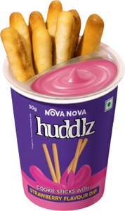 Huddlz with Strawberry Dip and Cookie Sticks Cookies Biscuit