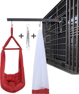 Be 1st Baby Swing Cradle With Mosquito Net Spring Pillow And