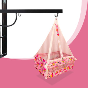 NHR New Born Baby Cotton Hanging Cradle Bedding Set Mosquito Net