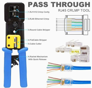 Pass through rj45 crimp tool discount