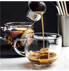 PKMSHO Pack of 12 Glass Clear Glass Coffee Cup,Glassware Tea Cup