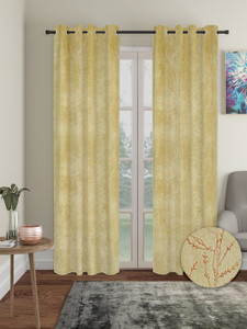 210 cm (7 ft) Door Polyester Blackout Curtain (Pack Of 2)