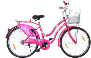 Pink colour hotsell ladies cycle