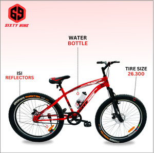 FOXGLOVE 69 BICYCLE 26T SMART RED DUAL DISK BRAKE FAT TYRE 90 FITTED 26 T Fat Tyre Cycle Price in India Buy FOXGLOVE 69 BICYCLE 26T SMART RED DUAL DISK