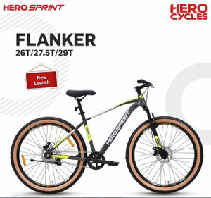 HERO Sprint FLANKER FRONT SUSPENSION SEMI FAT TYRES 27 2.40 Dual Disc Brakes 27.5 T Mountain Cycle Price in India Buy HERO Sprint FLANKER FRONT SUSPENSION SEMI FAT TYRES 27 2.40 Dual Disc Brakes 27.5