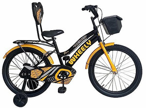 Wheely Buzz 20T Kids Bike 12 Inch Frame Black Orange Single Speed Steel Frame Bike 20 T Roadster Cycle Price in India Buy Wheely Buzz 20T Kids Bike 12 Inch Frame Black Orange