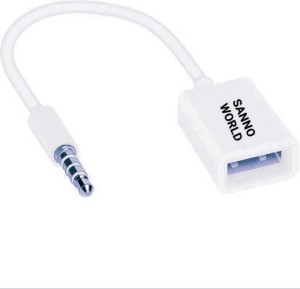 ONCRO Stereo Audio Cable 0.08 m aux to usb cable for car usb to 3.5 jack usb  to aux connector audio to 3.5 mm - ONCRO 