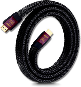 MX HDMI Cable 3 m GP HDMI 19Pin Male to HDMI Male Hi Speed Flat Cord 1.4V Nylon Braided 3023A MX Flipkart