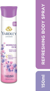Morning Dew Lily of Valley & Frangipani Fragrance Deodorant Spray - For Women
