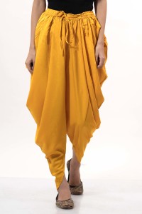 DesiFirangi Mustard Solid Dhoti Solid Women Dhoti - Buy