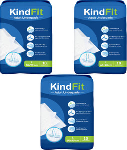 काइंडफिट Disposable Underpads, 60x90 cm, 10 Pcs/Pack (Pack ...