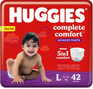 Buy Huggies Ultra Comfort Diapers Size 3 (4 - 9 kg) 42 Pieces