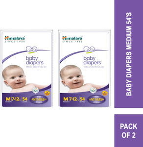 HIMALAYA BABY DIAPERS MEDIUM 54 S PO2 M Buy 108
