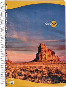 Youva Spiral Bound Book 21x29.7 cm A4 Notebook Single Line 400 Pages