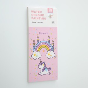 Pocket Watercolor Painting Book for Kids, Watercolor Bookmarks for